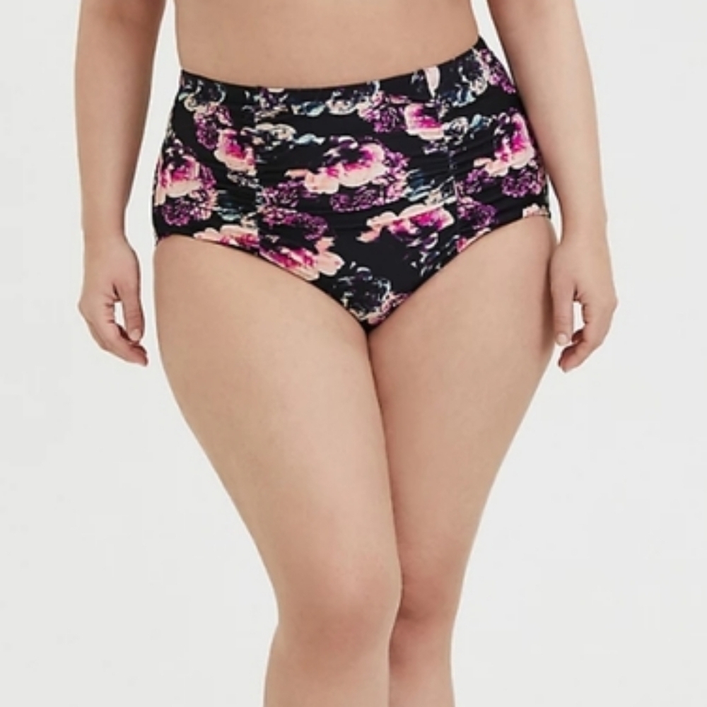 Torrid High-Rise Ruched Bikini Bottom